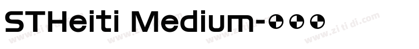 STHeiti Medium字体转换